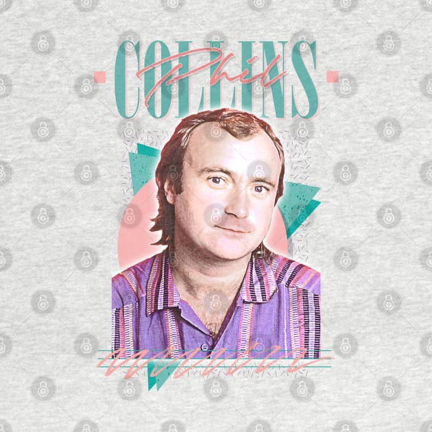 Phil Collins /// Retro 80s Aesthetic Fan Design by DankFutura